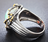Серебряное кольцо с топовым кристаллическим опалом Серебро 925
