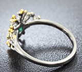 Серебряное кольцо с изумрудом Серебро 925