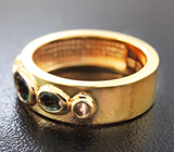 Золотое кольцо с александритами 0,71 карат Золото