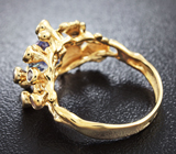 Золотое кольцо с танзанитом 1,75 карат! Высокая дисперсия Золото
