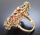 Золотое кольцо с арбузным турмалином 15,86 карат Золото