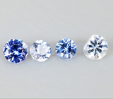 Benitoite (Бенитоит) набор 4 штук/0,11 карат