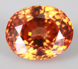 Кольцо c золотисто-оранжевым цирконом Серебро 925