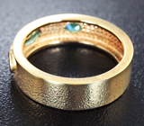 Золотое кольцо с александритами массой 0,64 карат и бриллиантами Золото