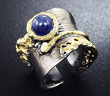 Серебряное кольцо с синим сапфиром 4,89 карат Серебро 925