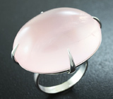 Кольцо c розовым кварцем Серебро 925