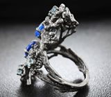 Великолепное серебряное кольцо с топазами Серебро 925