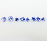 Benitoite (Бенитоит) набор 8 штук/0,26 карат