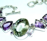 Браслет с аметистами Серебро 925