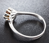 Золотое кольцо с эксклюзивным полихромным сапфиром Золото