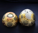 Коллекция «Курочка Ряба». Солонка «Золотое яичко» Серебро 925