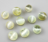 Набор из 10 хризобериллов с эффектом кошачьего глаза 3,55 карат 
