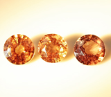 Набор из 3 гранатов со сменой цвета 2,45 карат 