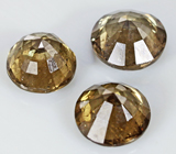 Набор из 3 гранатов со сменой цвета 2,45 карат 