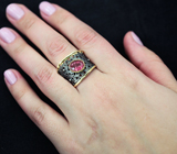 Серебряное кольцо с рубеллитом Серебро 925