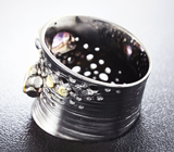 Серебряное кольцо с аметистами Серебро 925