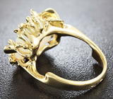 Золотое кольцо с ограненным эфиопским опалом 3,01 карат Золото