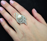 Изысканное серебряное кольцо с жемчужиной Серебро 925
