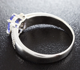 Чудесное серебряное кольцо с ярким танзанитом Серебро 925