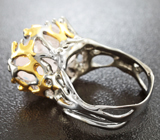 Серебряное кольцо с морганитом Серебро 925