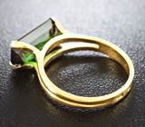 Золотое кольцо с индиголитом турмалином 3,65 карат Золото