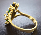 Золотое кольцо с великолепным черным опалом 3,19 карат Золото