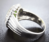Стильное серебряное кольцо с перидотом Серебро 925