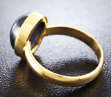 Золотое кольцо со звездчатым сапфиром 8 карат Золото