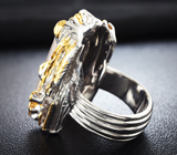 Серебряное кольцо с морганитом и родолитами Серебро 925