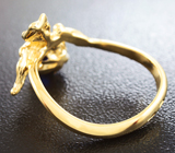 Золотое кольцо с кианитом топового цвета 1,73 карат Золото