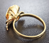 Золотое кольцо с уральским демантоидом 0,43 карат Золото