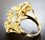 Эксклюзив! Золотое кольцо с александритами 8,39 карат и бриллиантами Золото