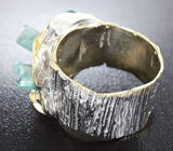 Серебряное кольцо с кристаллами флюорита Серебро 925