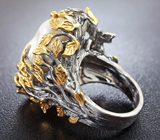 Серебряное кольцо с жемчужиной барокко Серебро 925