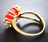 Золотое кольцо с ограненным эфиопским опалом 2,83 карат Золото