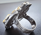 Серебряное кольцо с жемчугом и сапфиром Серебро 925