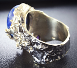Серебряное кольцо с лазуритом и аметистом Серебро 925