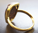 Золотое кольцо с австралийским болдер опалом 9,27 карат Золото