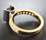 Золотое кольцо с андалузитом 1,61 карат и лейкосапфирами Золото