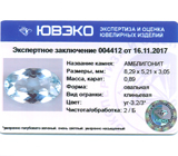 Amblygonite (Амблигонит) 0,89 карат Не указан