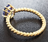 Золотое кольцо с танзанитом 1,22 карат Золото