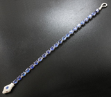 Серебряный браслет с синими сапфирами Серебро 925