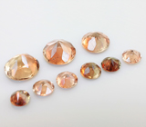 Набор из 9 андалузитов 3,2 карат 