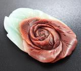 Миниатюра-подвеска «Пион» цельного амазонита 