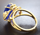 Золотое кольцо с крупным танзанитом 8,74 карат Золото