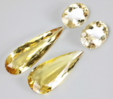 Набор из 4 гелиодоров 25,97 карат 