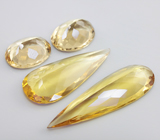 Набор из 4 гелиодоров 25,97 карат 