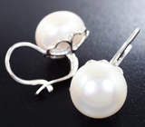 Золотые серьги с морским жемчугом 29,05 карат! Исключительный люстр Золото