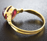 Золотое кольцо с рубином 3,08 карат Золото