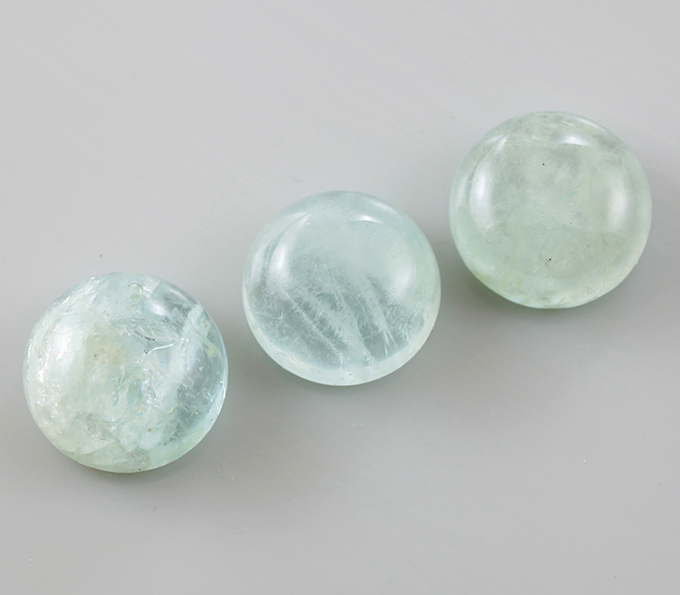 Набор из 3 бериллов 6,18 карат